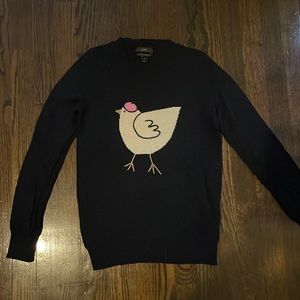 J crew bird sweater
